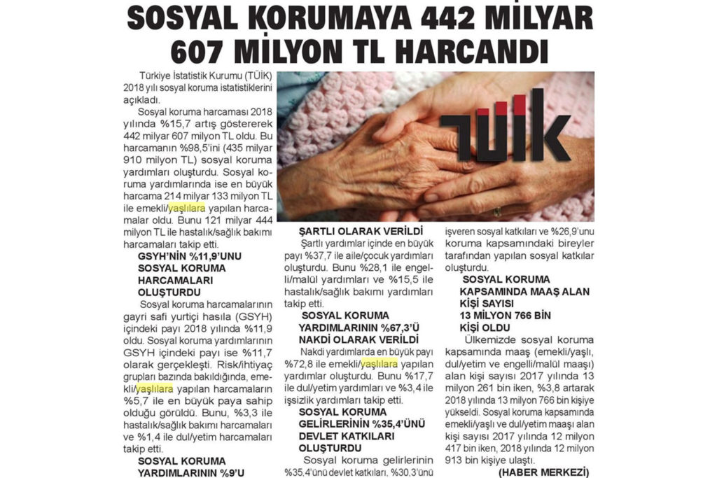 "Sosyal Korumaya 442 milyar 607 milyon TL harcandı"