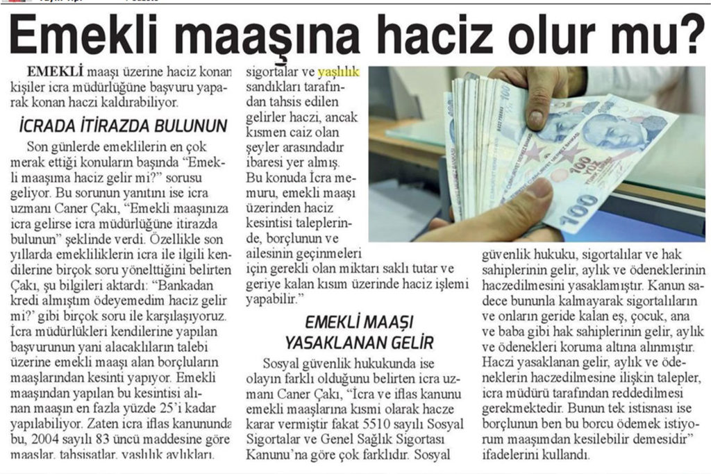 Emekli Maaşına Haciz Olur Mu