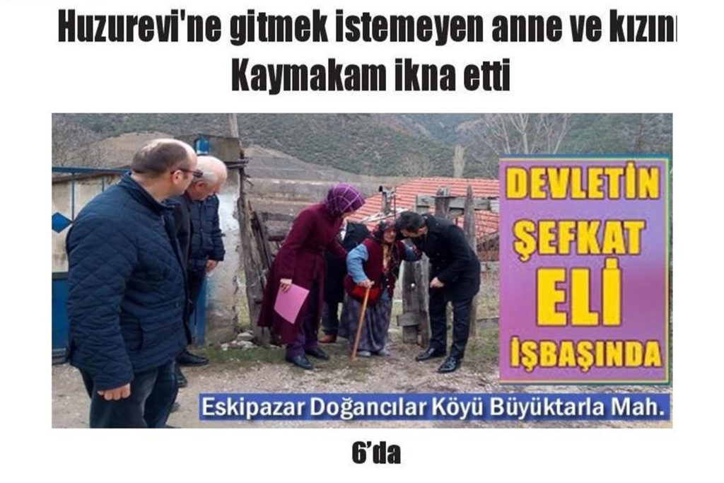 Huzurevine Gitmek İstemeyen Anne ve Kızını Kaymakam İkna Etti