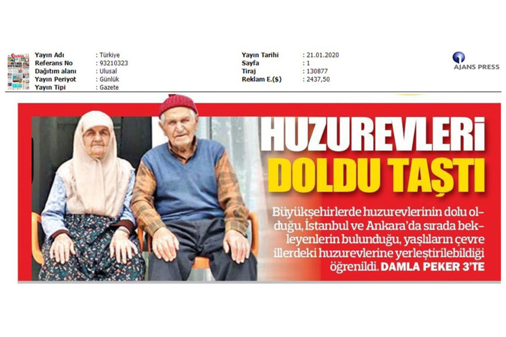 Huzurevleri Doldu Taştı