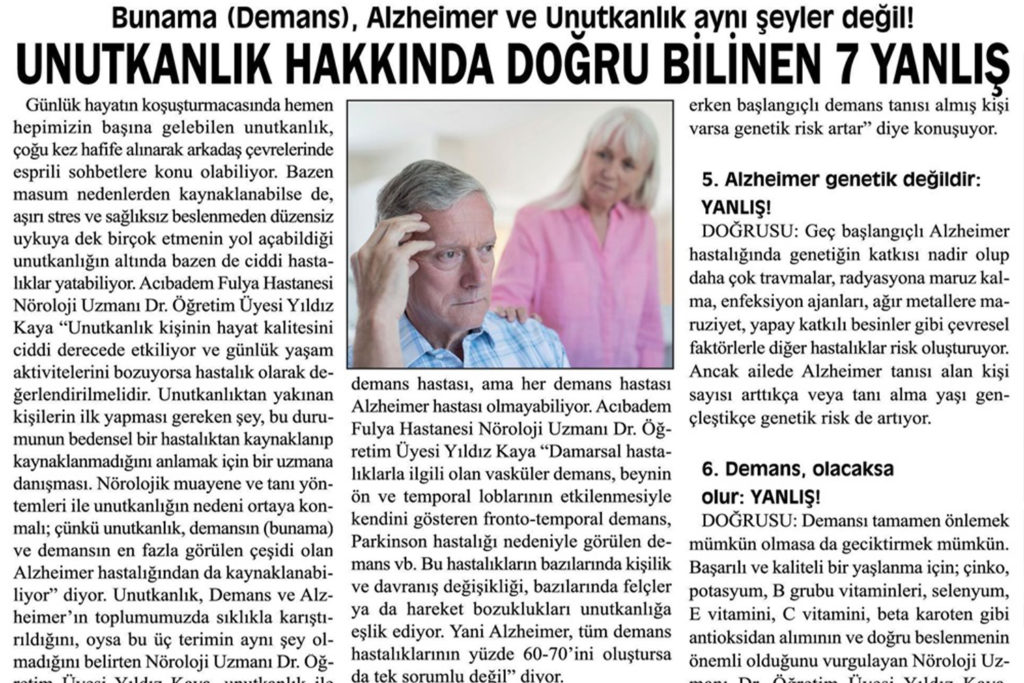 Unutkanlık Hakkında Doğru Bilinen 7 Yanlış