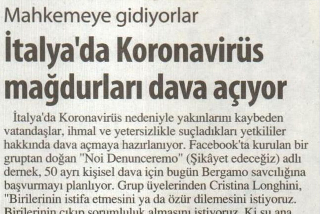 Koronavirüs Mağdurları Mahkemeye Veriyor